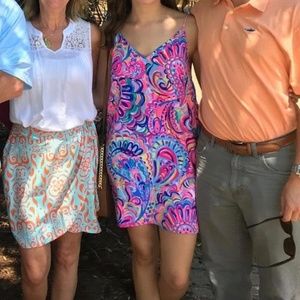 Lilly Pulitzer Lela Silk V neck cami dress small